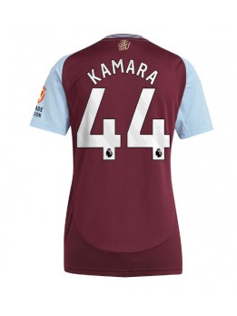 Aston Villa Boubacar Kamara #44 Replika Hemmakläder Dam 2024-25 Kortärmad